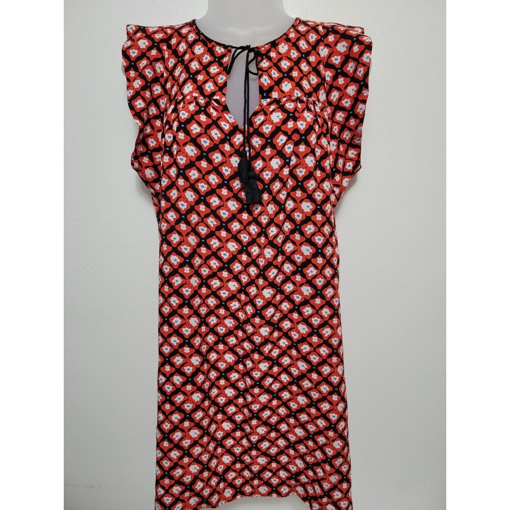 New Loft XS Shift Dress Geometric Preppy Resort Wear California Coastal Vacay